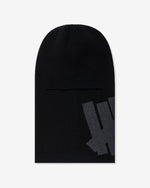 BLACK::A black Undefeated Icon Balaclava on a white background.